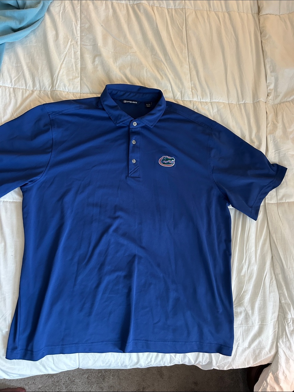 Florida Gators Cutter & Buck Blue Men's Polo with Team Patch